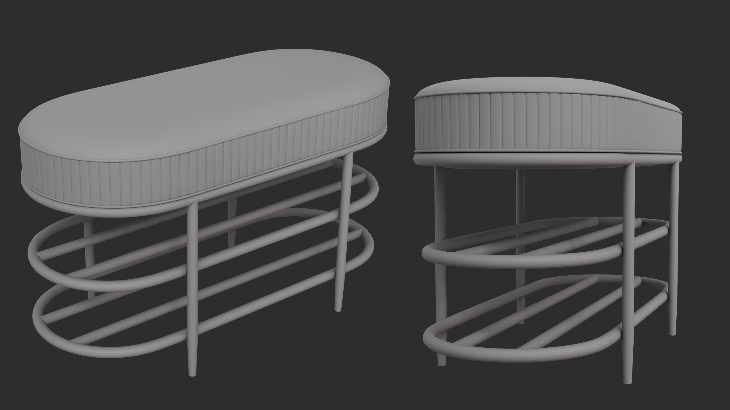 Shoe rack 3D model_8