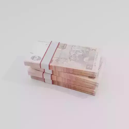 2 Ukraine Ukrainian hryvnia Currency Low-poly 3D model
