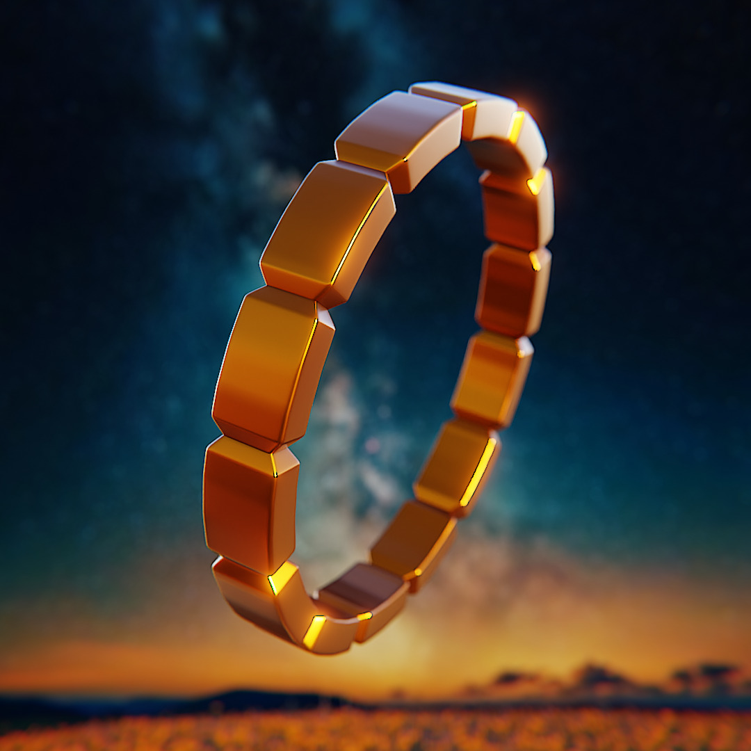 Segmented Unity Ring - High-Poly Print-Ready Jewelry Model 68 3D print model_2