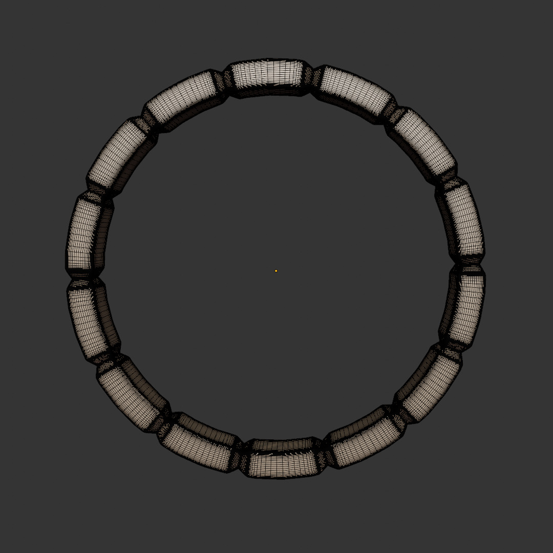 Segmented Unity Ring - High-Poly Print-Ready Jewelry Model 68 3D print model_9