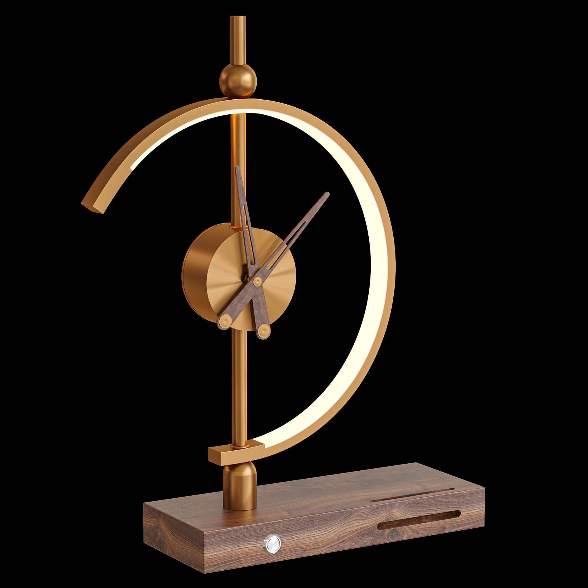 Khonsu Clock Lamp Low-poly 3D model_3