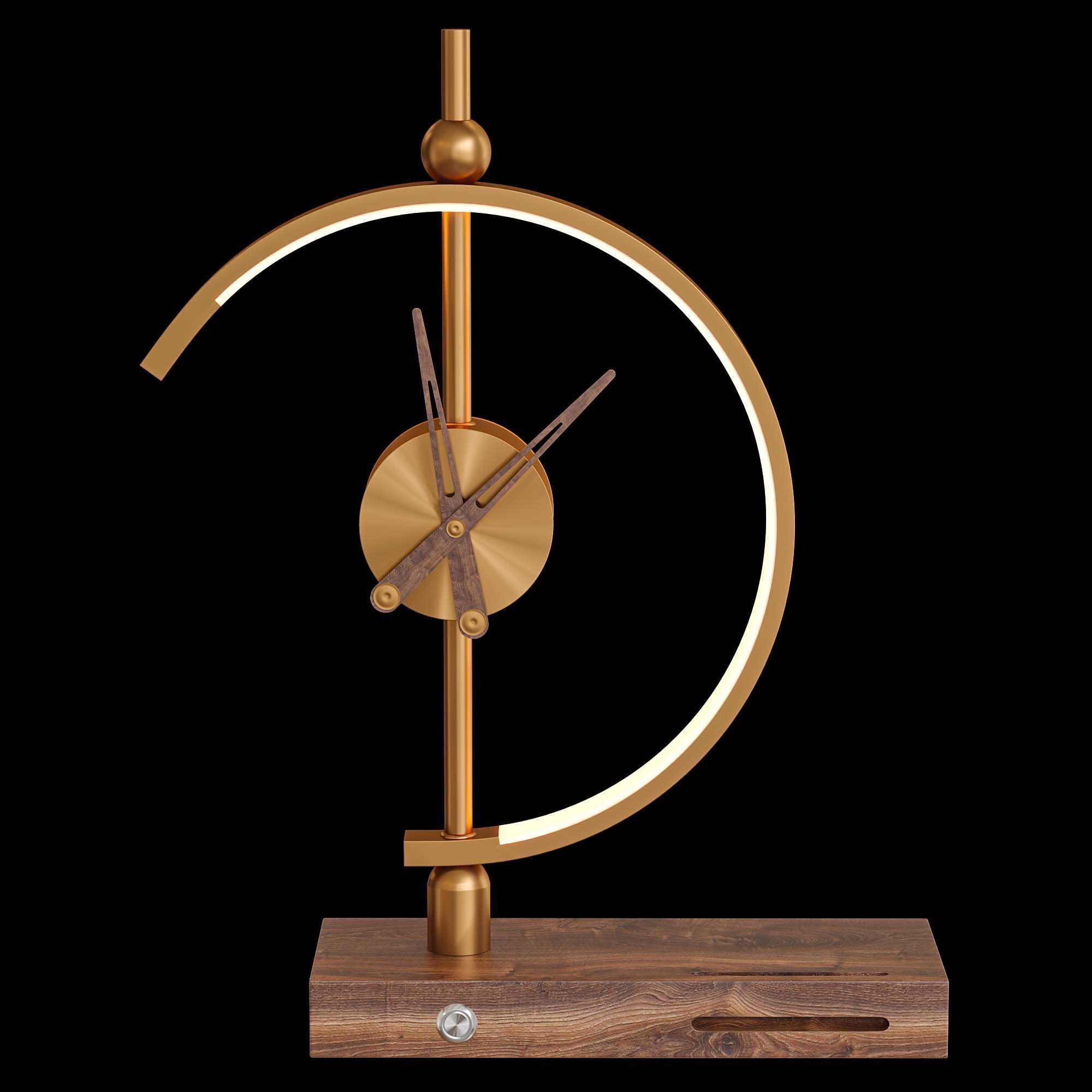 Khonsu Clock Lamp Low-poly 3D model_4