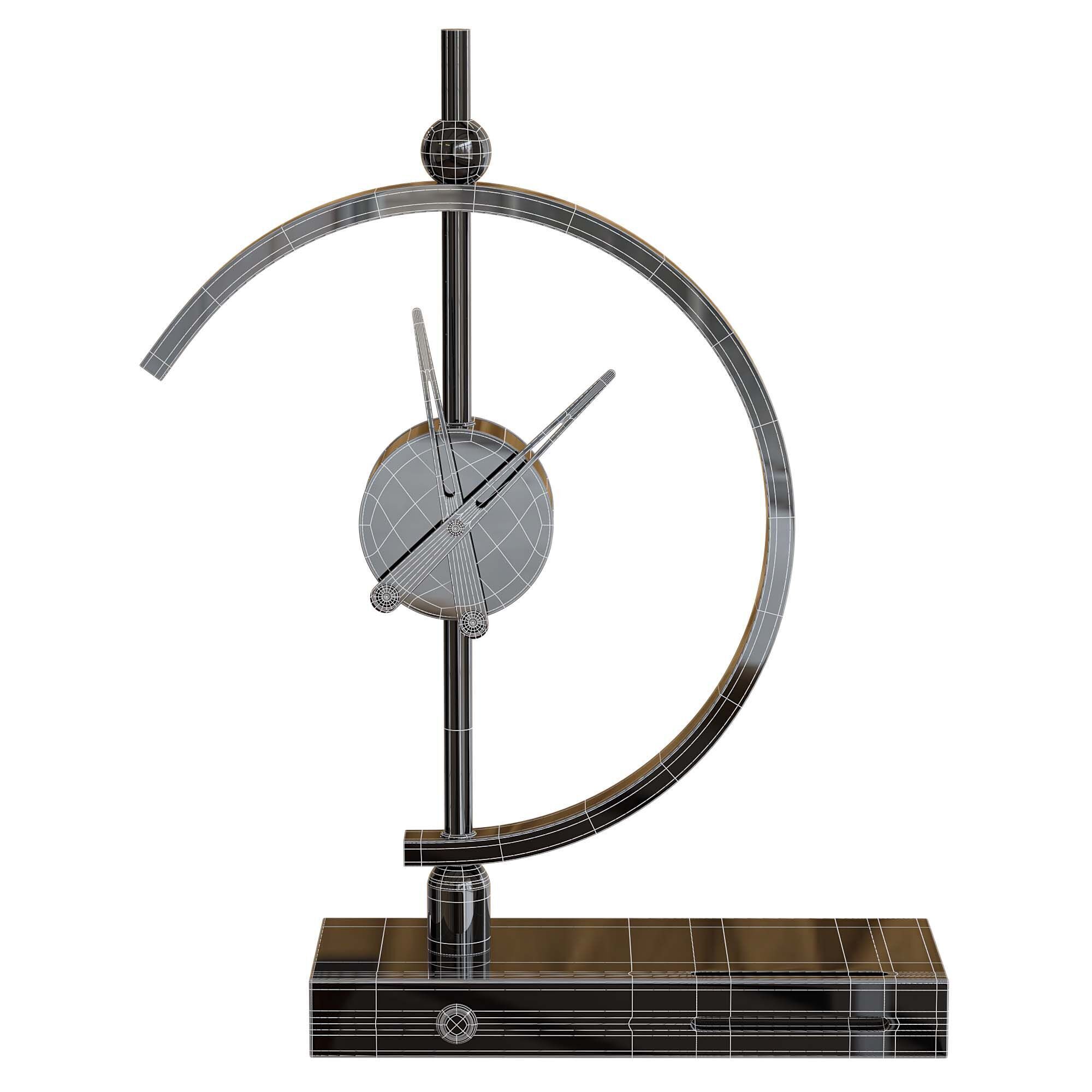 Khonsu Clock Lamp Low-poly 3D model_6