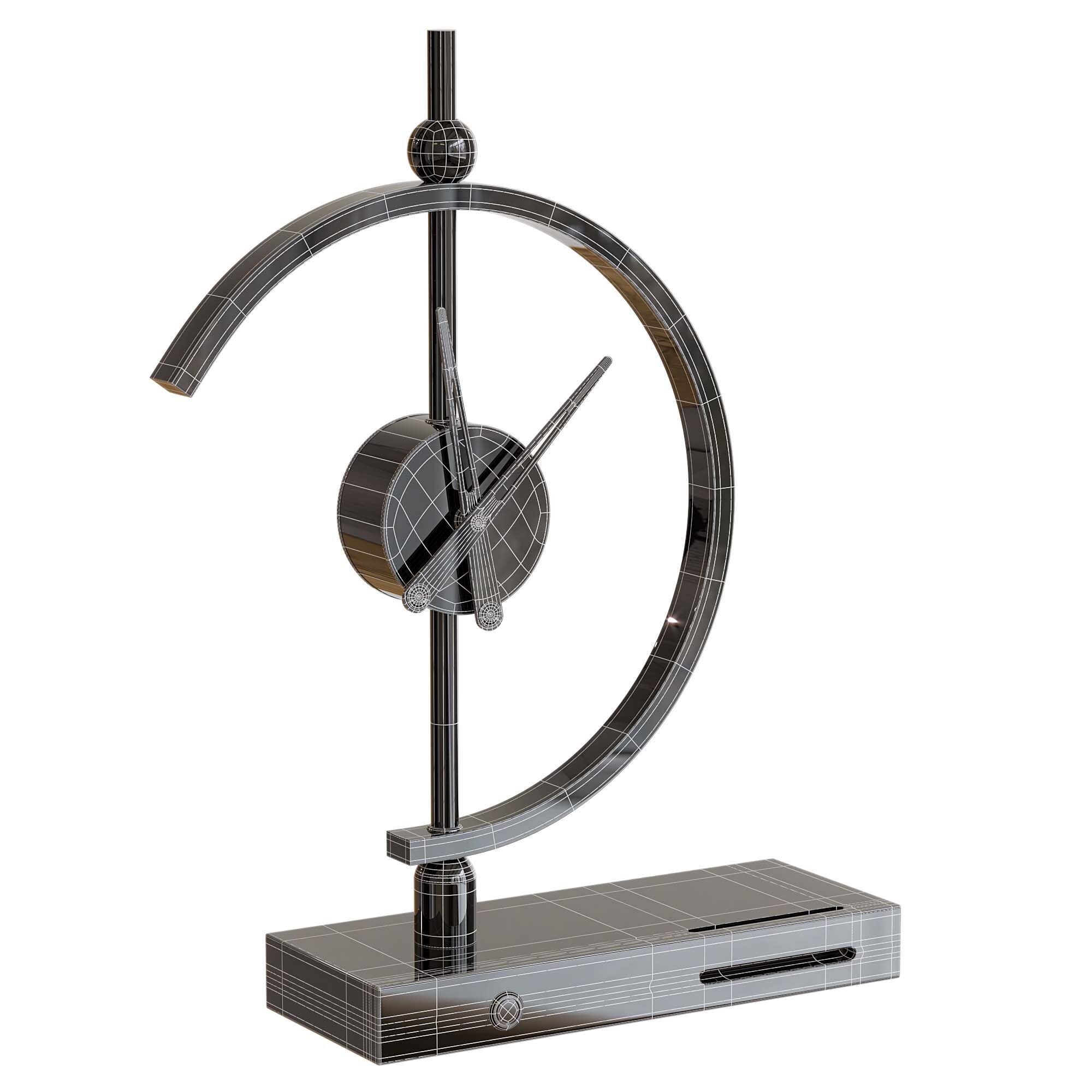 Khonsu Clock Lamp Low-poly 3D model_5