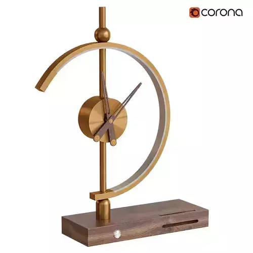 Khonsu Clock Lamp