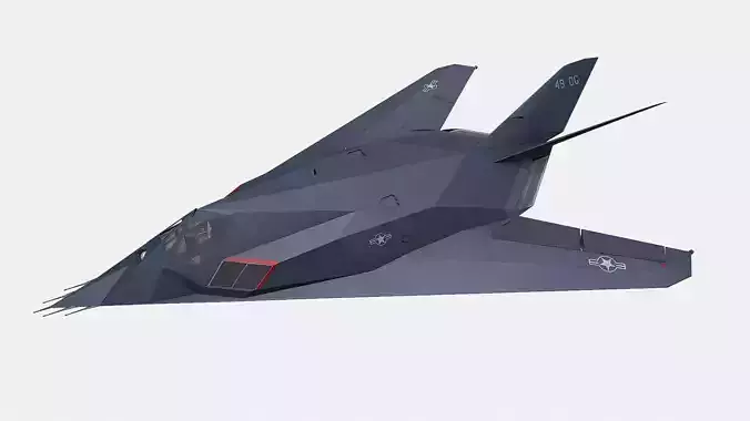 Lockheed F-117 Nighthawk Low-poly