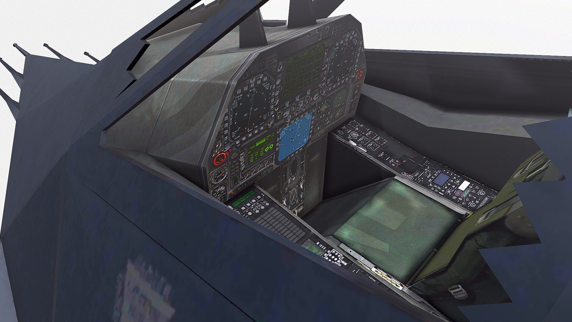 Lockheed F-117 Nighthawk Low-poly Low-poly 3D model_9