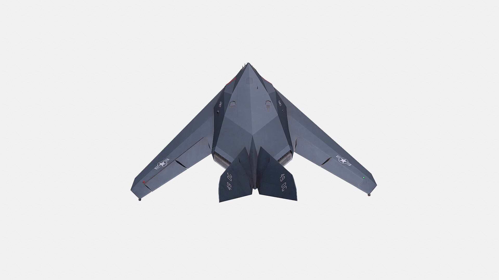 Lockheed F-117 Nighthawk Low-poly Low-poly 3D model_3