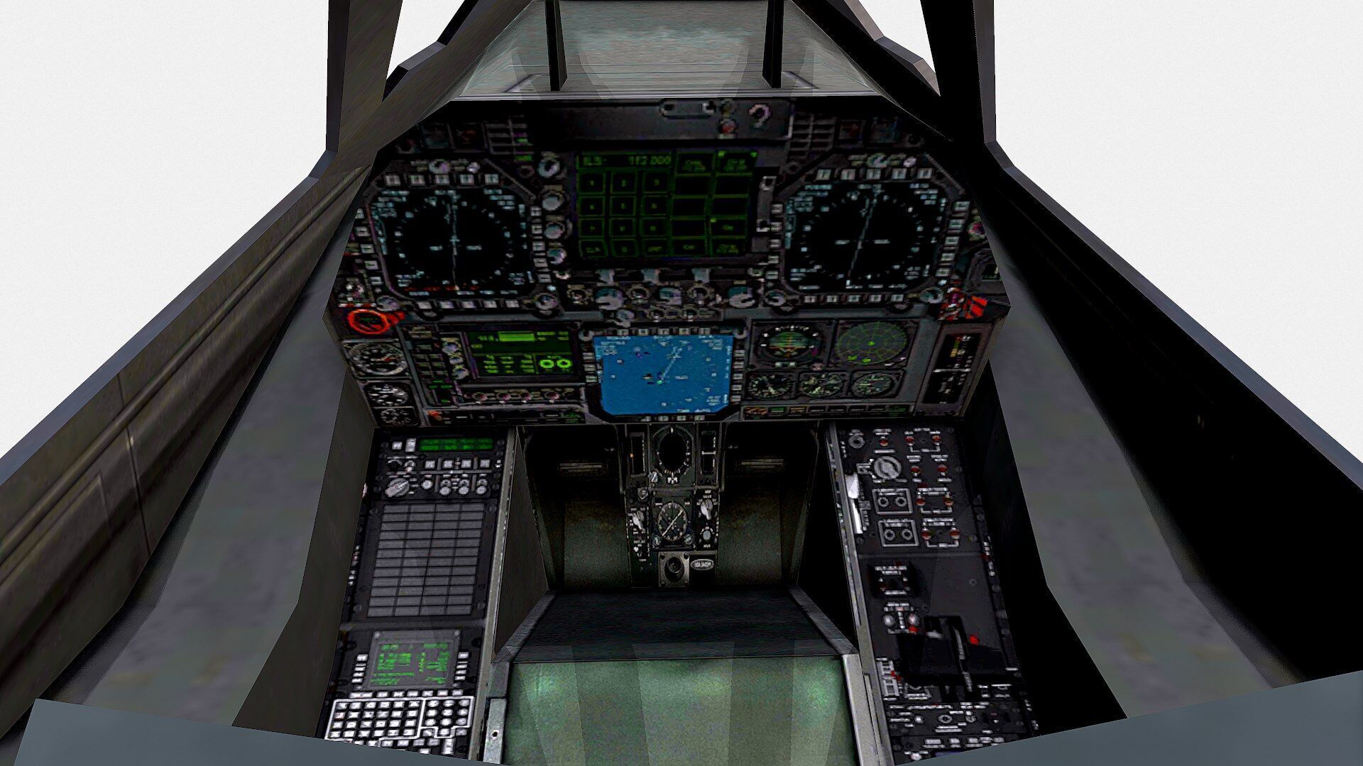 Lockheed F-117 Nighthawk Low-poly Low-poly 3D model_10