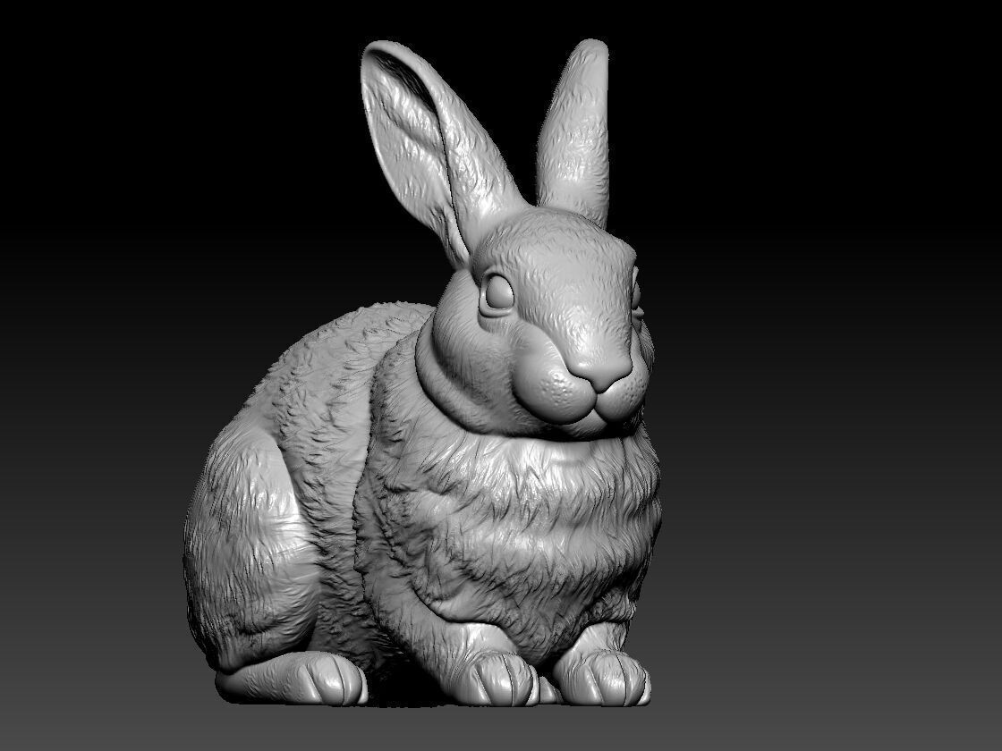 Rabbit rex model - statue - decor - 3D print 3D print model_1