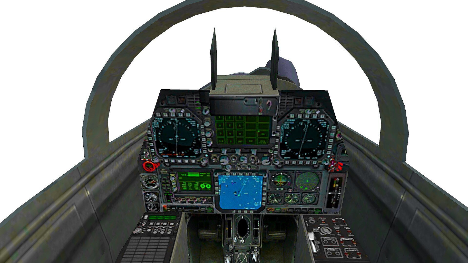 Sukhoi Su-35 Low-poly Low-poly 3D model_17