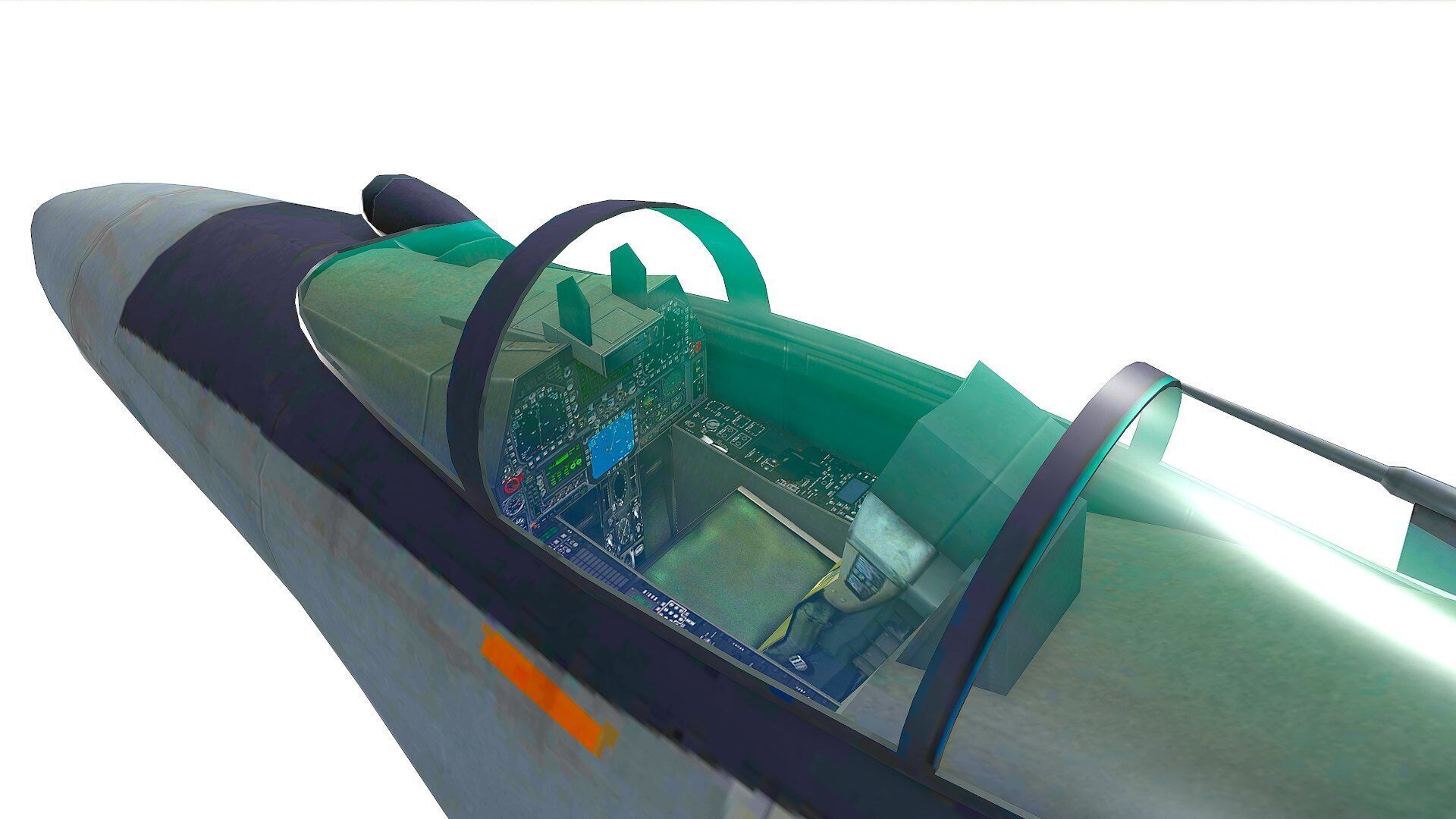 Sukhoi Su-35 Low-poly Low-poly 3D model_16