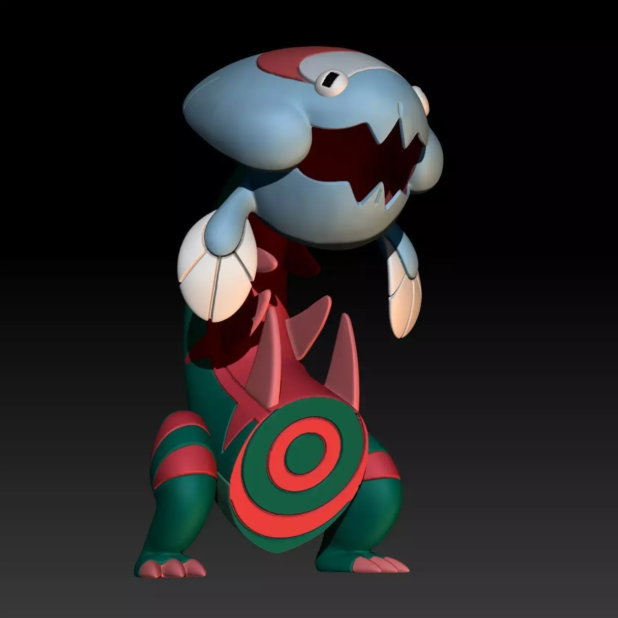 Pokemon Dracovish 3D print model_0