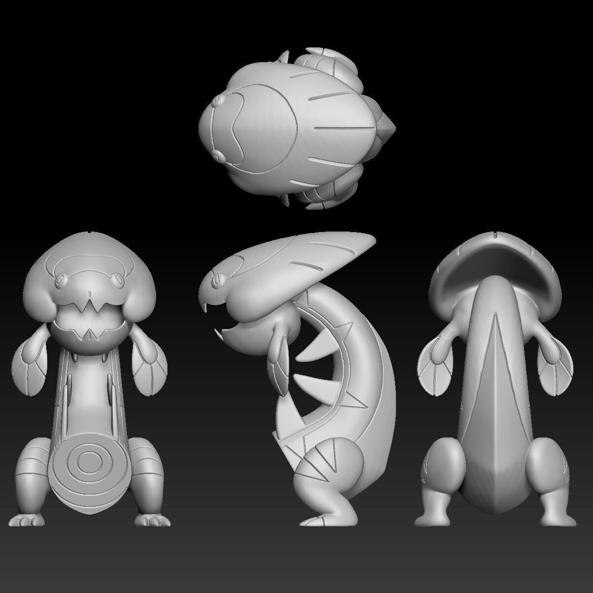 Pokemon Dracovish 3D print model_1