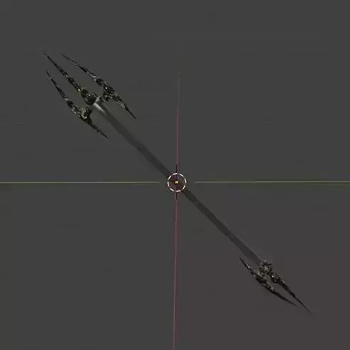 Fantasy Obsidian Trident