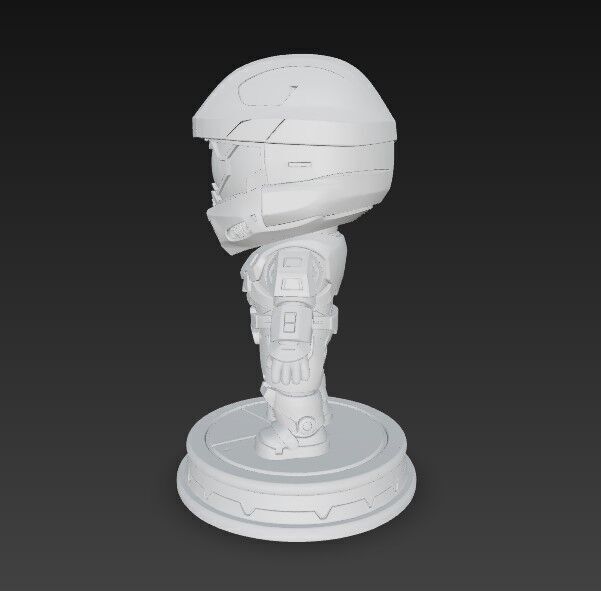  Legendary Spartan in Cute Form 3D print model_2