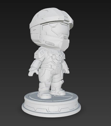  Legendary Spartan in Cute Form 3D print model_8