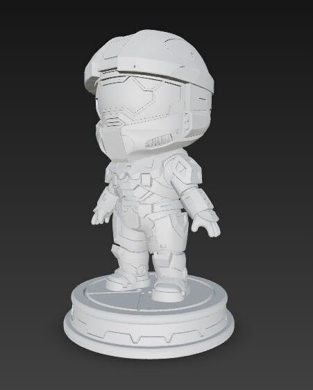 Legendary Spartan in Cute Form 3D print model_14