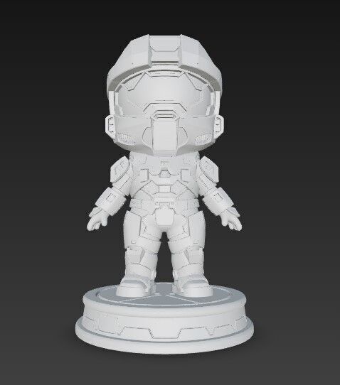  Legendary Spartan in Cute Form 3D print model_1