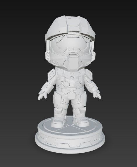  Legendary Spartan in Cute Form 3D print model_7
