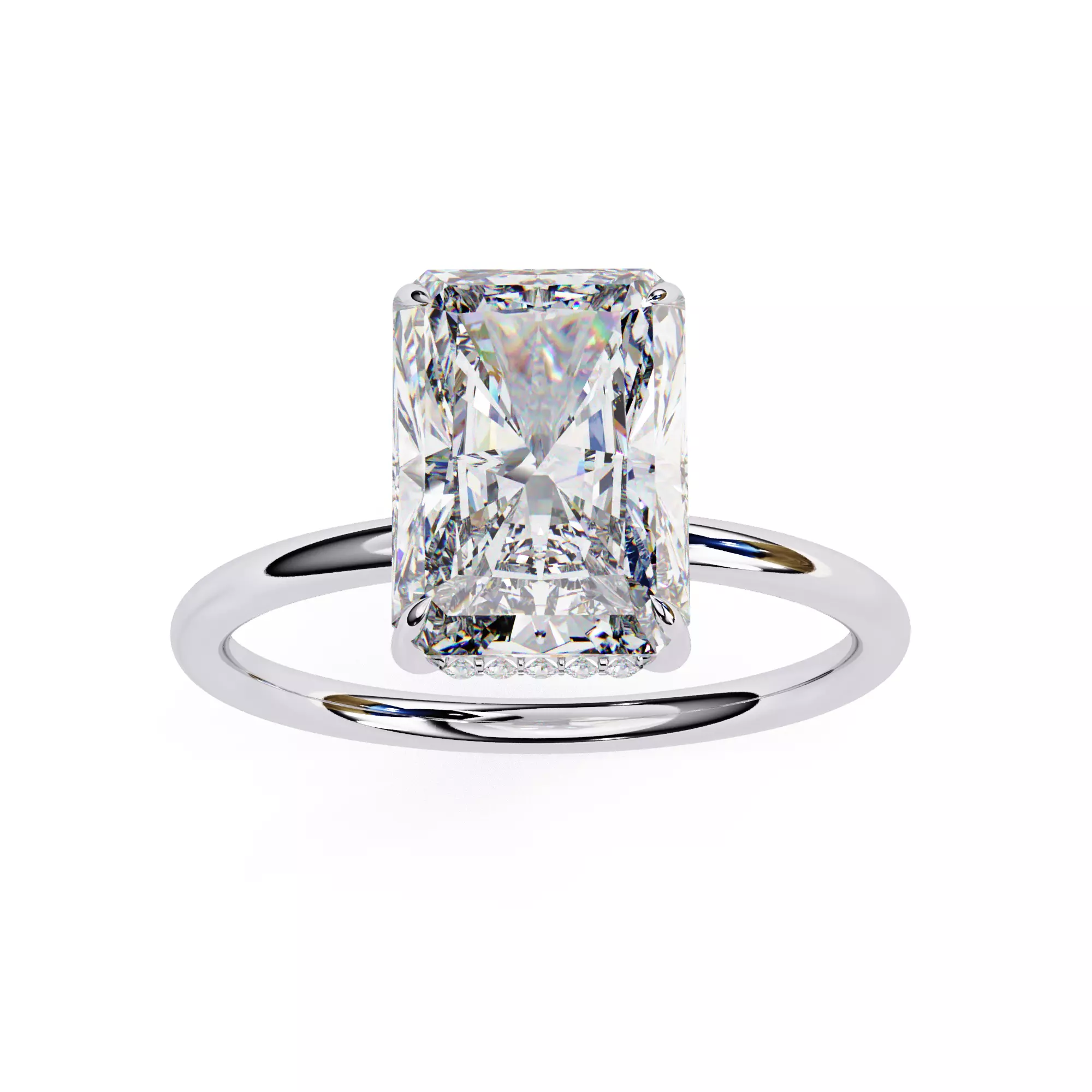 RADIANT DIAMOND RING -CAD-084 3D print model