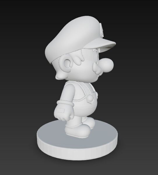 Iconic Game Hero in a Cute Form 3D print model_1