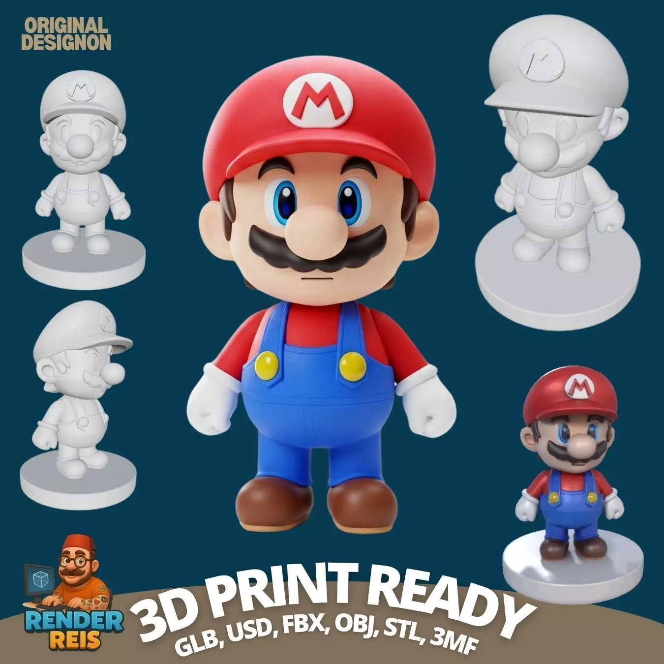 Iconic Game Hero in a Cute Form 3D print model_0