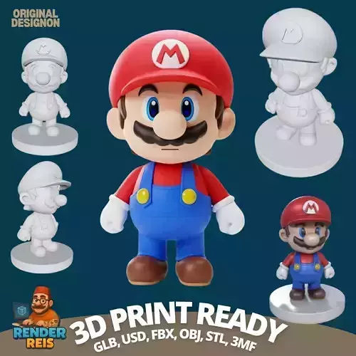 Iconic Game Hero in a Cute Form 3D print model