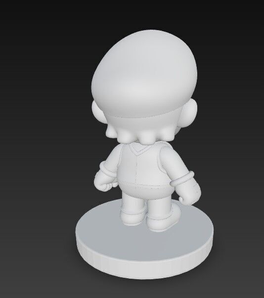 Iconic Game Hero in a Cute Form 3D print model_12
