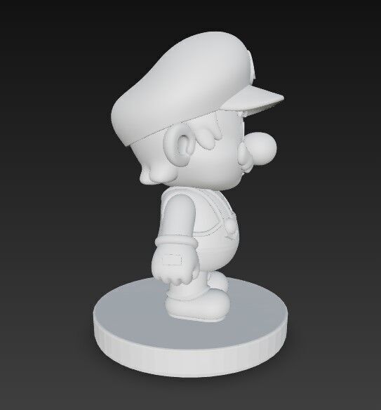 Iconic Game Hero in a Cute Form 3D print model_9