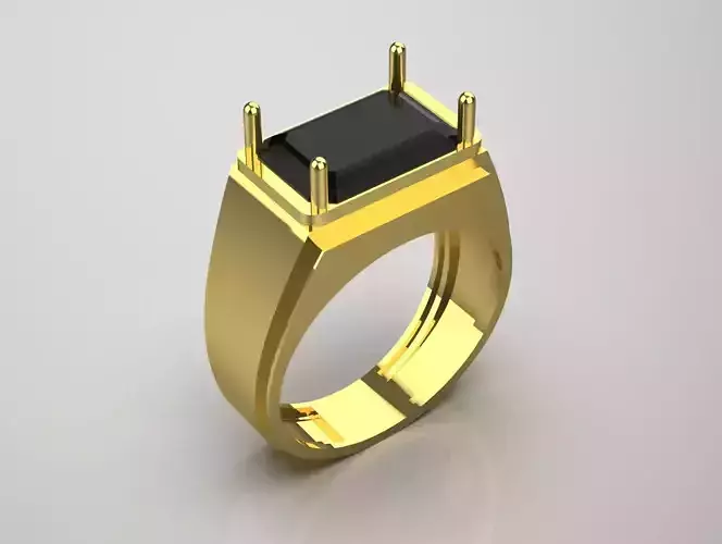 gemstone man gold ring mr0169