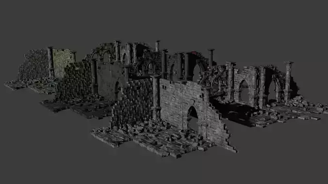 Ruin Gate 3 Variants Normal Lava Moss