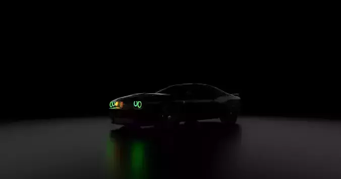 Dodge Challenger Hellcat High Poly Game-Ready Car Mode