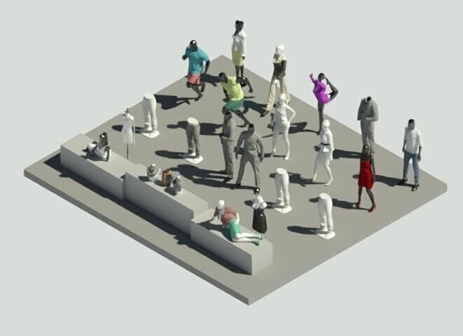 3D Mannequin Model 3D model