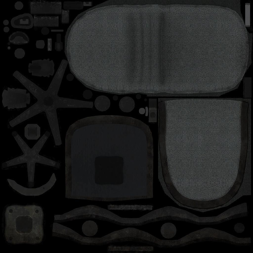 Office Table Free low-poly 3D model_4