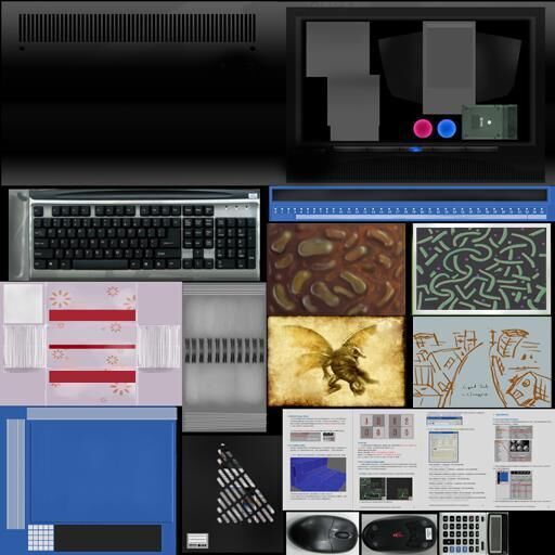 Office Table Free low-poly 3D model_7