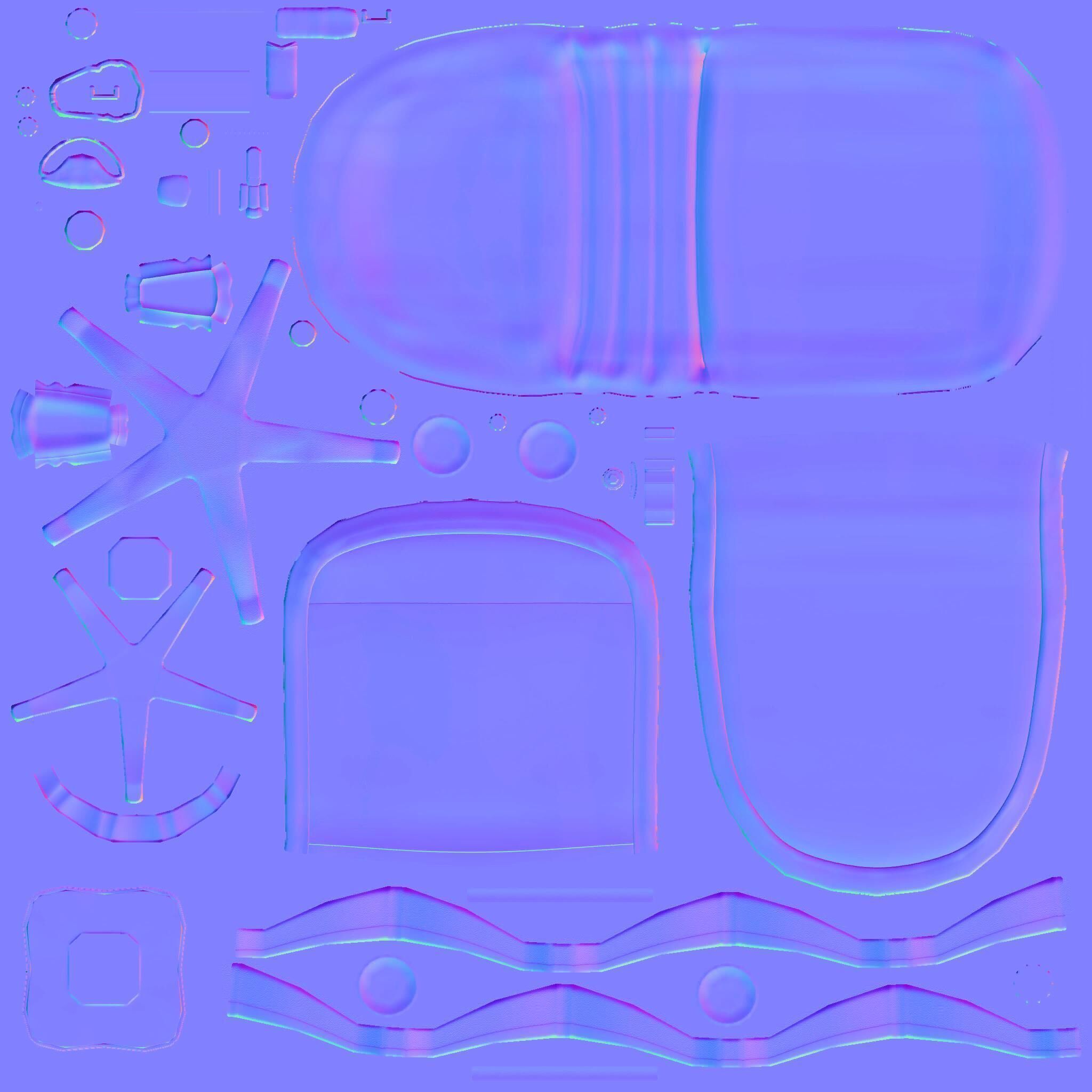 Office Table Free low-poly 3D model_15