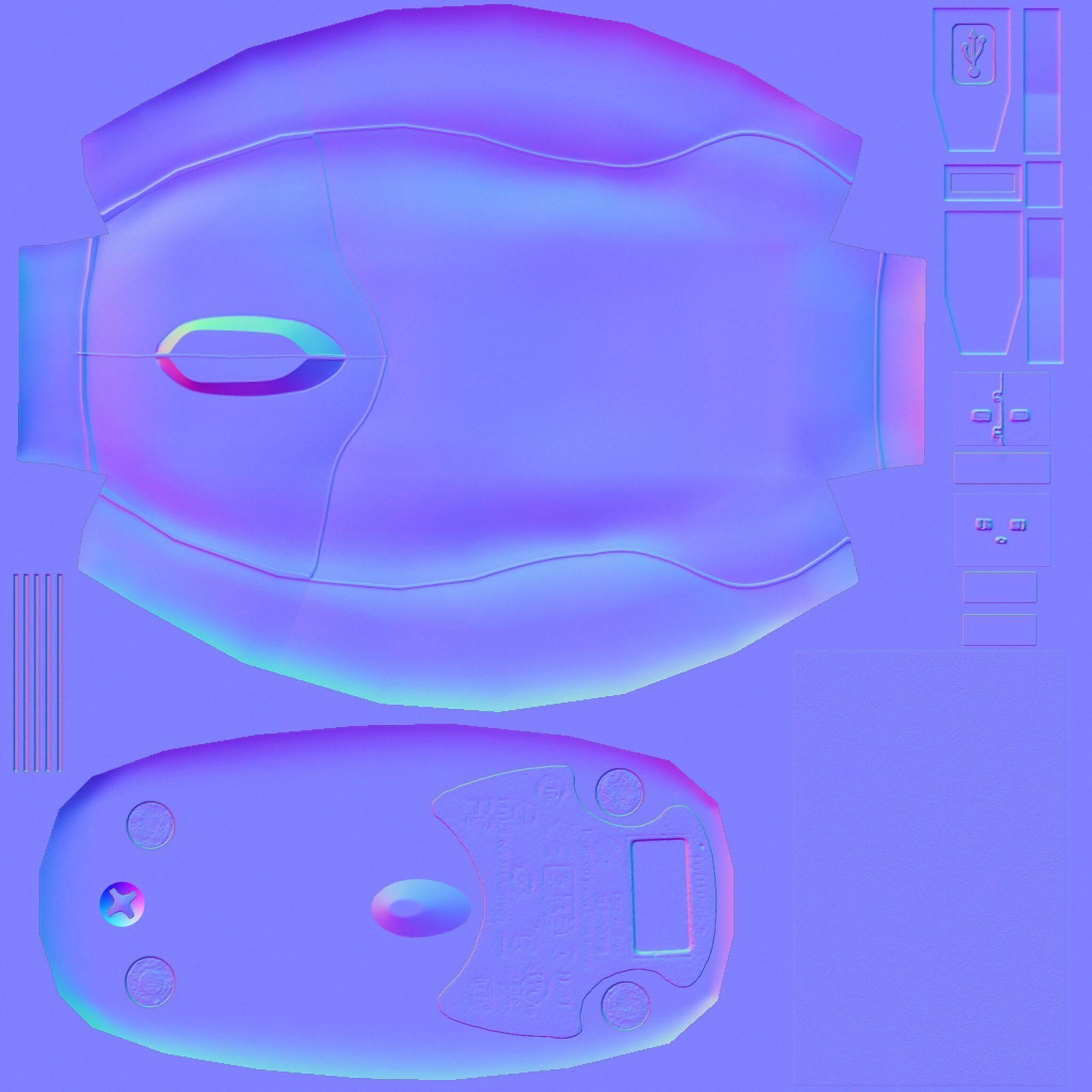 Office Table Free low-poly 3D model_11