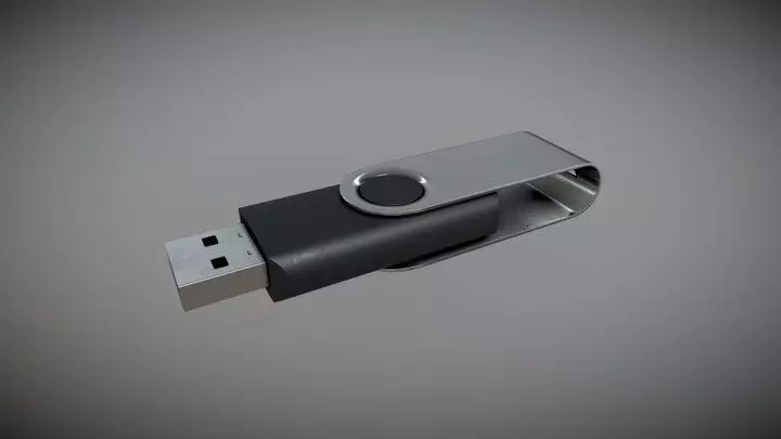 USB Drive Free low-poly 3D model_0