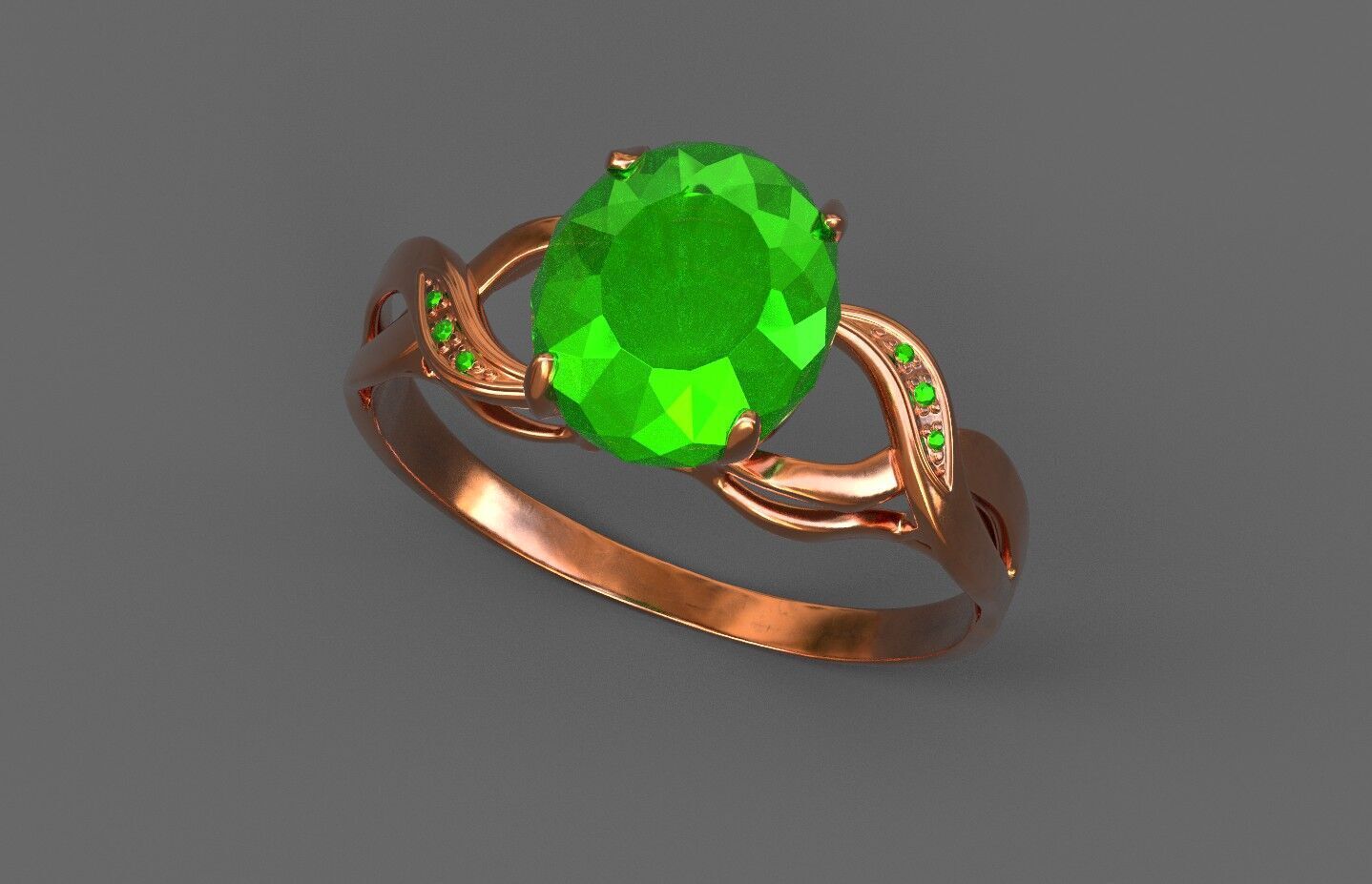 High-Quality 3D Ring Model Low-poly 3D model_4