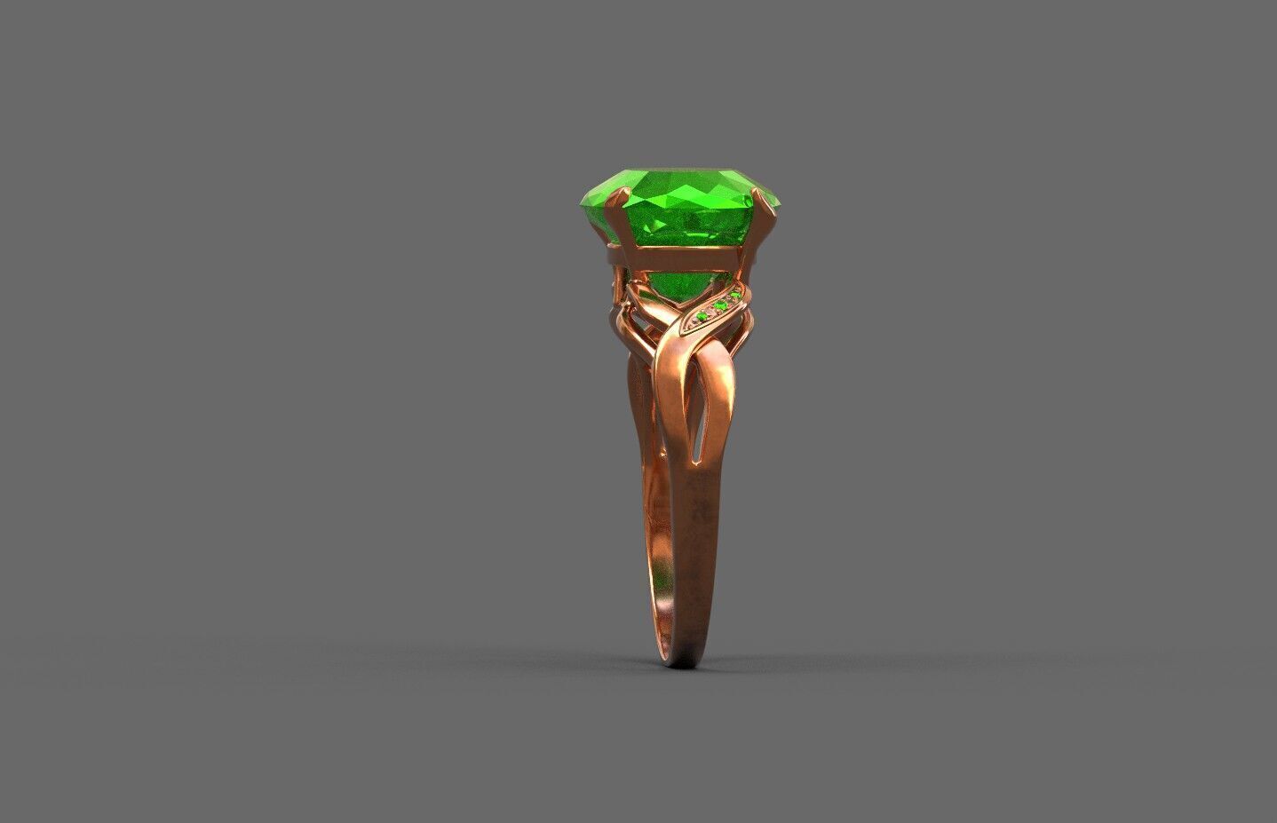 High-Quality 3D Ring Model Low-poly 3D model_3