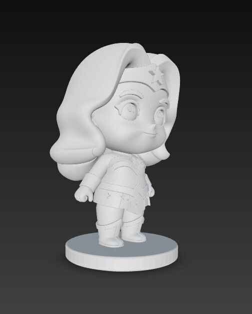The Cute Amazon Warrior 3D print model_12