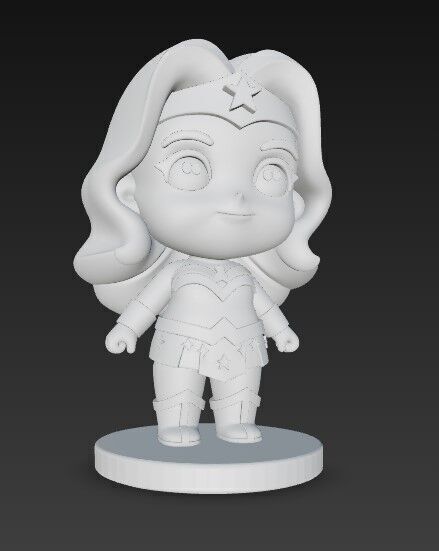The Cute Amazon Warrior 3D print model_11