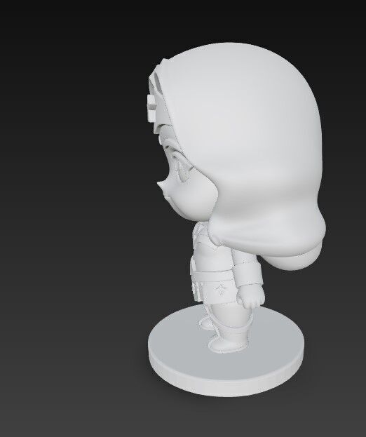 The Cute Amazon Warrior 3D print model_6