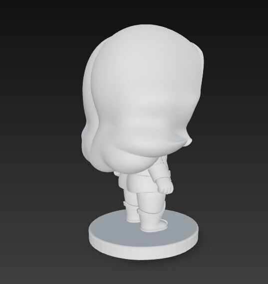 The Cute Amazon Warrior 3D print model_3
