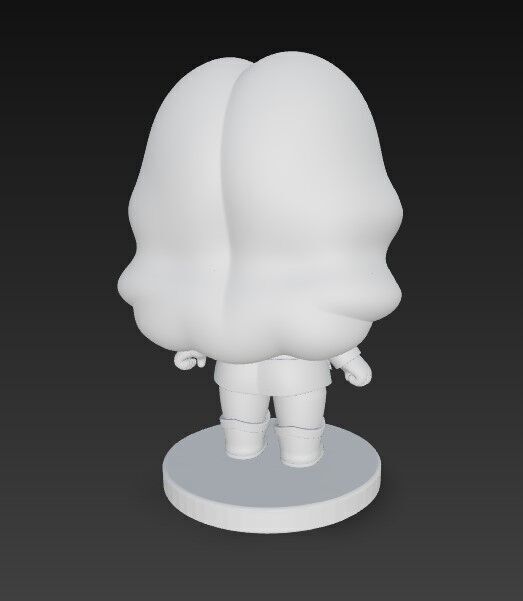 The Cute Amazon Warrior 3D print model_4