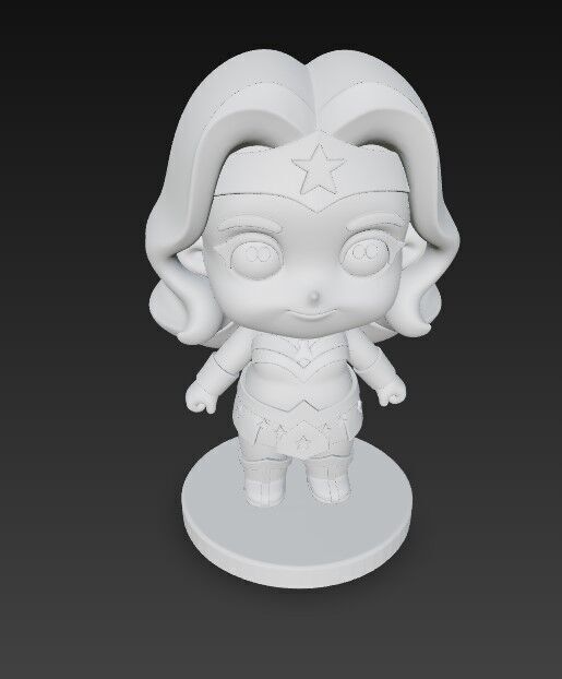 The Cute Amazon Warrior 3D print model_8