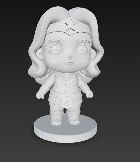 The Cute Amazon Warrior 3D print model_9