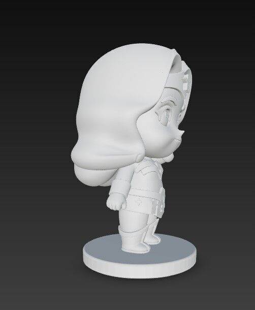 The Cute Amazon Warrior 3D print model_13