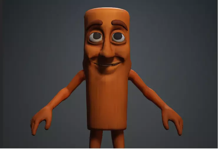 Tung Tung Tung Sahur iAvatar for iclone 3D model_0